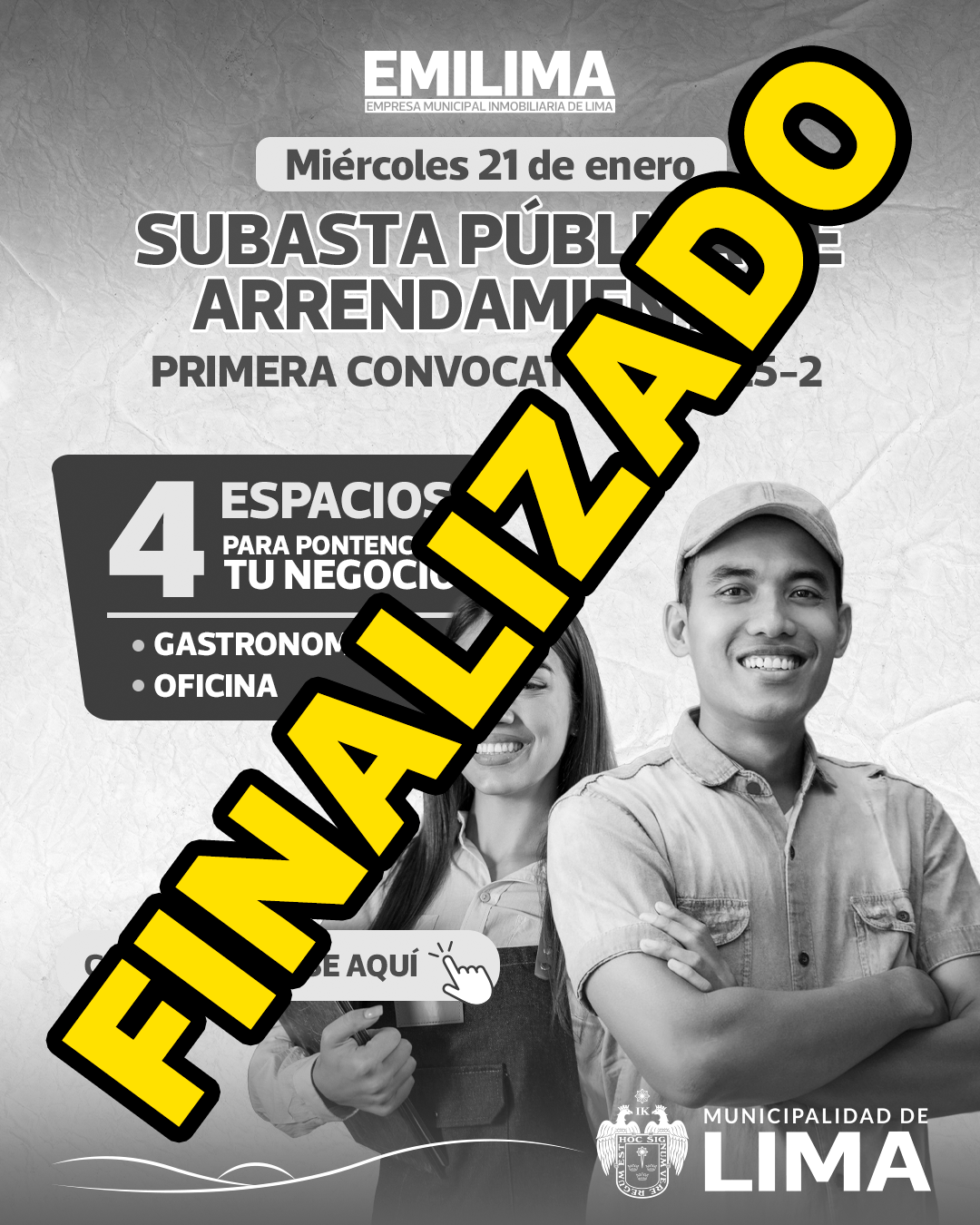 SUBASTA PÚBLICA DE ARRENDAMIENTO  DE INMUEBLES Nº 002-2025-EMILIMA S.A